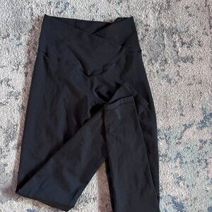 Black 1980 PAC WHISPER Active Crossover Leggings